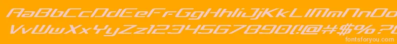 concielianbreakital Font – Pink Fonts on Orange Background