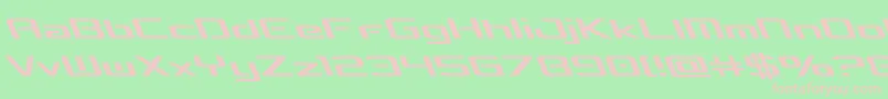 concielianbreakleft Font – Pink Fonts on Green Background