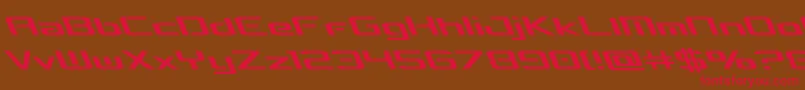 concielianbreakleft-Schriftart – Rote Schriften auf braunem Hintergrund