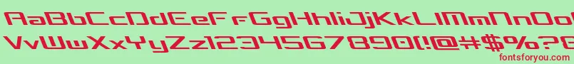 concielianbreakleft Font – Red Fonts on Green Background