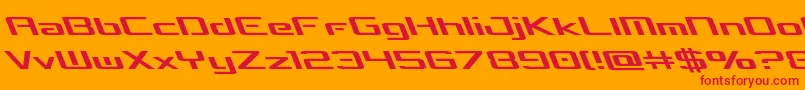 Шрифт concielianbreakleft – красные шрифты на оранжевом фоне