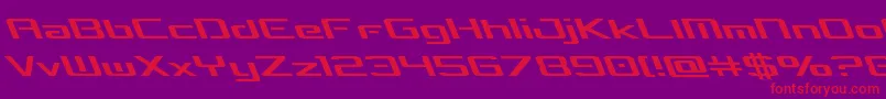 フォントconcielianbreakleft – 紫の背景に赤い文字