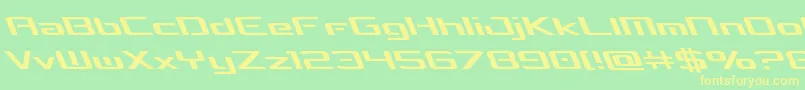 concielianbreakleft Font – Yellow Fonts on Green Background