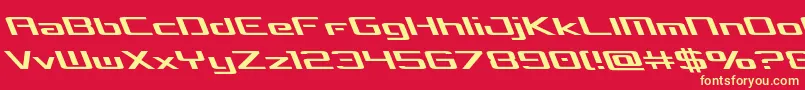 concielianbreakleft Font – Yellow Fonts on Red Background