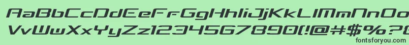 concielianbreaksemital Font – Black Fonts on Green Background