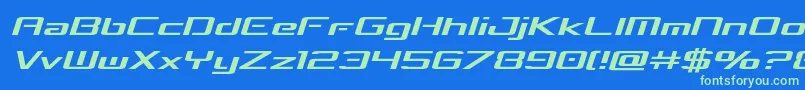 concielianbreaksemital Font – Green Fonts on Blue Background