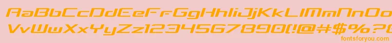 concielianbreaksemital Font – Orange Fonts on Pink Background