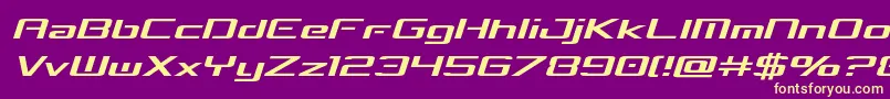 concielianbreaksemital Font – Yellow Fonts on Purple Background