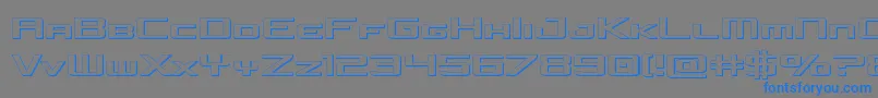 concielianjet3d Font – Blue Fonts on Gray Background