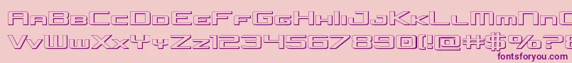 concielianjet3d Font – Purple Fonts on Pink Background