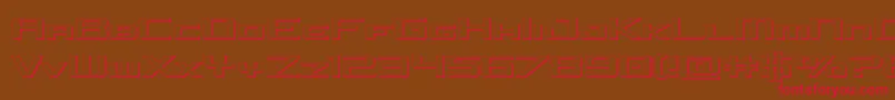 concielianjet3d Font – Red Fonts on Brown Background