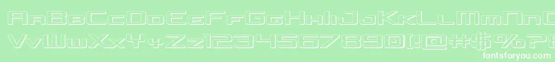 concielianjet3d Font – White Fonts on Green Background