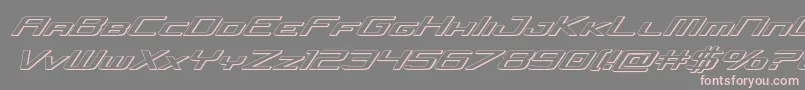 concielianjet3dital Font – Pink Fonts on Gray Background