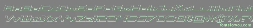 concielianjet3dsemital-Schriftart – Grüne Schriften auf grauem Hintergrund
