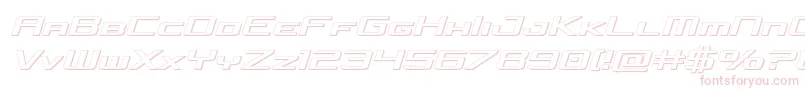 concielianjet3dsemital-Schriftart – Rosa Schriften auf weißem Hintergrund