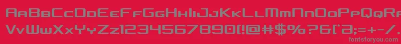 concielianjetcond Font – Gray Fonts on Red Background