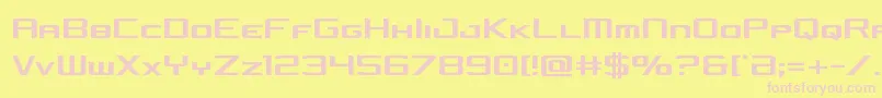 concielianjetcond Font – Pink Fonts on Yellow Background