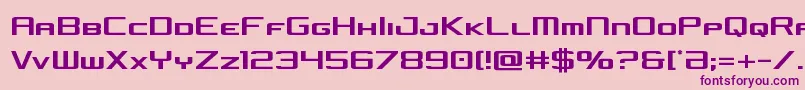 concielianjetcond Font – Purple Fonts on Pink Background