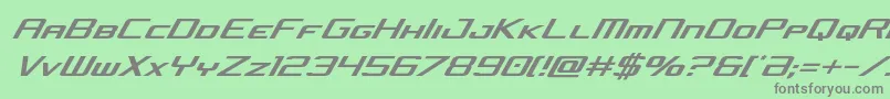 concielianjetcondital Font – Gray Fonts on Green Background