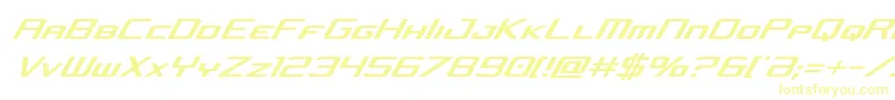 concielianjetcondital Font – Yellow Fonts on White Background