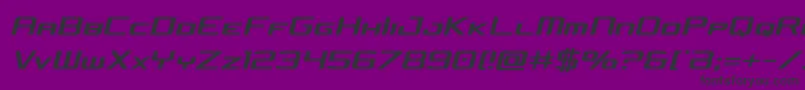 concielianjetcondsemital Font – Black Fonts on Purple Background