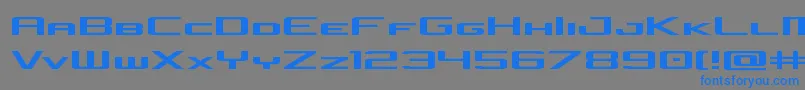 concielianjetexpand-Schriftart – Blaue Schriften auf grauem Hintergrund