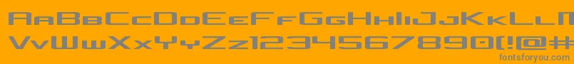 concielianjetexpand Font – Gray Fonts on Orange Background