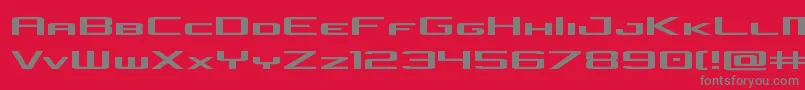 concielianjetexpand Font – Gray Fonts on Red Background
