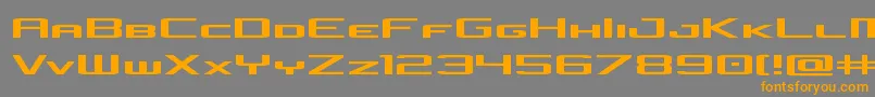 concielianjetexpand Font – Orange Fonts on Gray Background