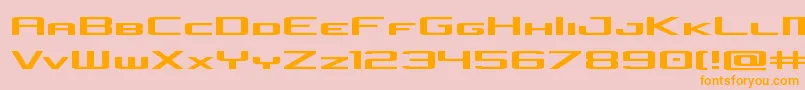 concielianjetexpand Font – Orange Fonts on Pink Background