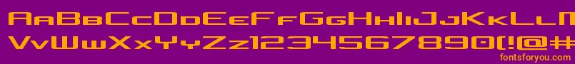 concielianjetexpand Font – Orange Fonts on Purple Background