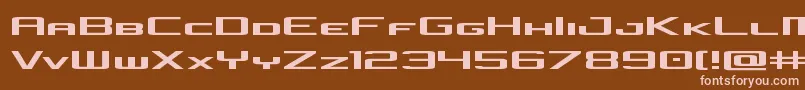 concielianjetexpand Font – Pink Fonts on Brown Background
