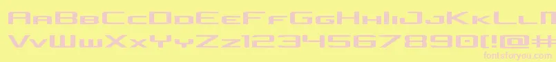 concielianjetexpand Font – Pink Fonts on Yellow Background