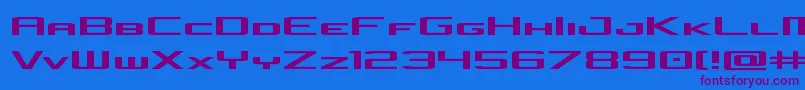 concielianjetexpand Font – Purple Fonts on Blue Background