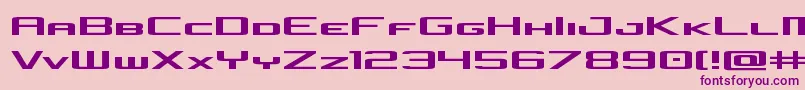 concielianjetexpand Font – Purple Fonts on Pink Background