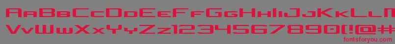 concielianjetexpand Font – Red Fonts on Gray Background