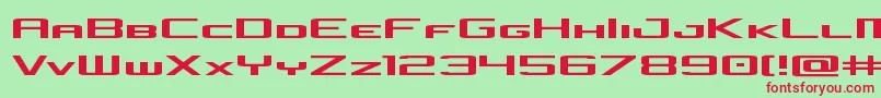 concielianjetexpand Font – Red Fonts on Green Background