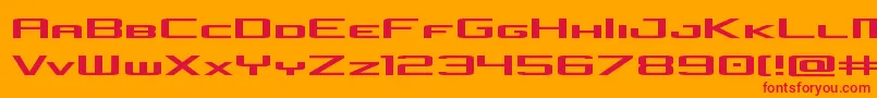 concielianjetexpand Font – Red Fonts on Orange Background