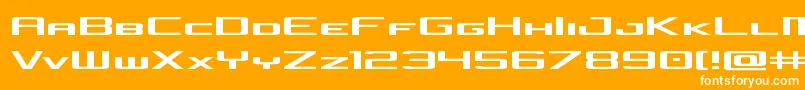 concielianjetexpand Font – White Fonts on Orange Background