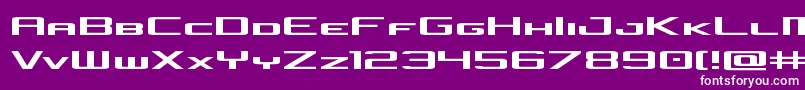 concielianjetexpand Font – White Fonts on Purple Background