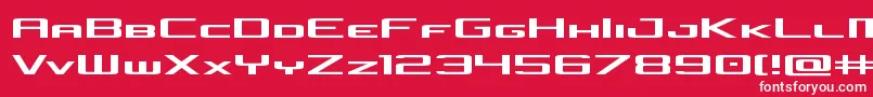 concielianjetexpand Font – White Fonts on Red Background