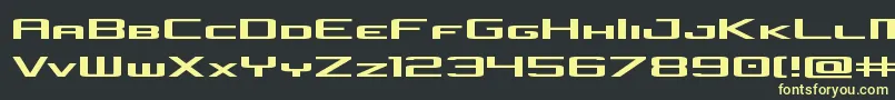 concielianjetexpand Font – Yellow Fonts on Black Background