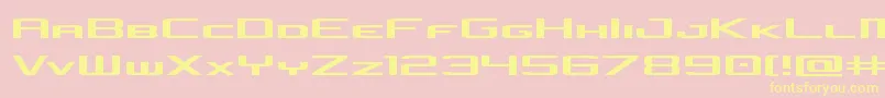 Police concielianjetexpand – polices jaunes sur fond rose