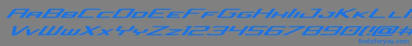 concielianjetexpandital Font – Blue Fonts on Gray Background