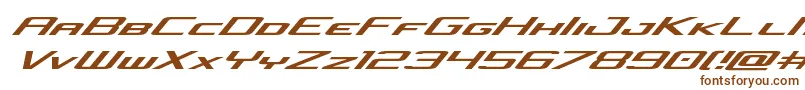 concielianjetexpandital Font – Brown Fonts on White Background
