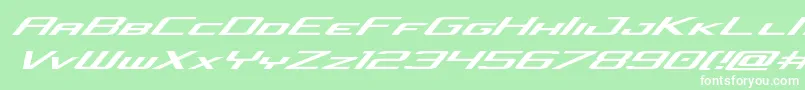 concielianjetexpandital Font – White Fonts on Green Background