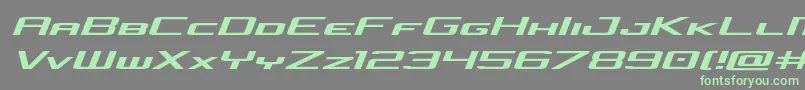 concielianjetexpandsemital Font – Green Fonts on Gray Background