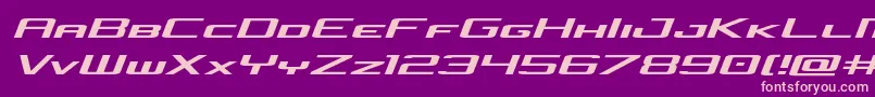 concielianjetexpandsemital Font – Pink Fonts on Purple Background