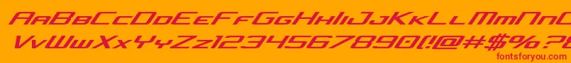 concielianjetital Font – Red Fonts on Orange Background