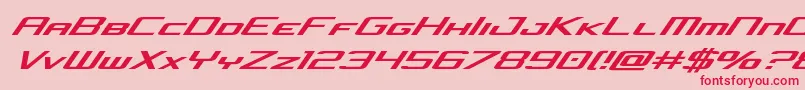 concielianjetital Font – Red Fonts on Pink Background